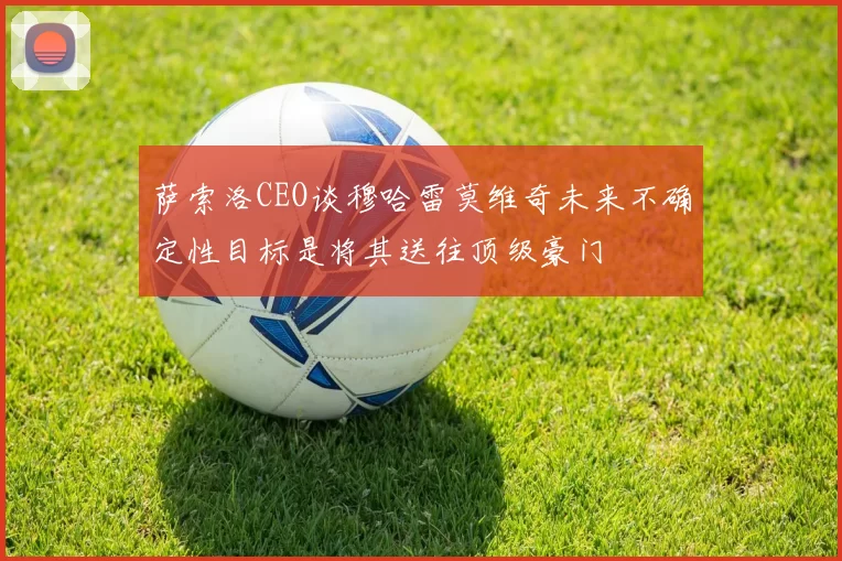 萨索洛CEO谈穆哈雷莫维奇未来不确定性目标是将其送往顶级豪门